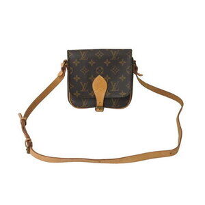 Louis Vuitton Cartouchiere Monogram Shoulder Bag Brown